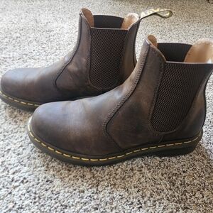 Dr. Martens Dark Brown Leather Boots